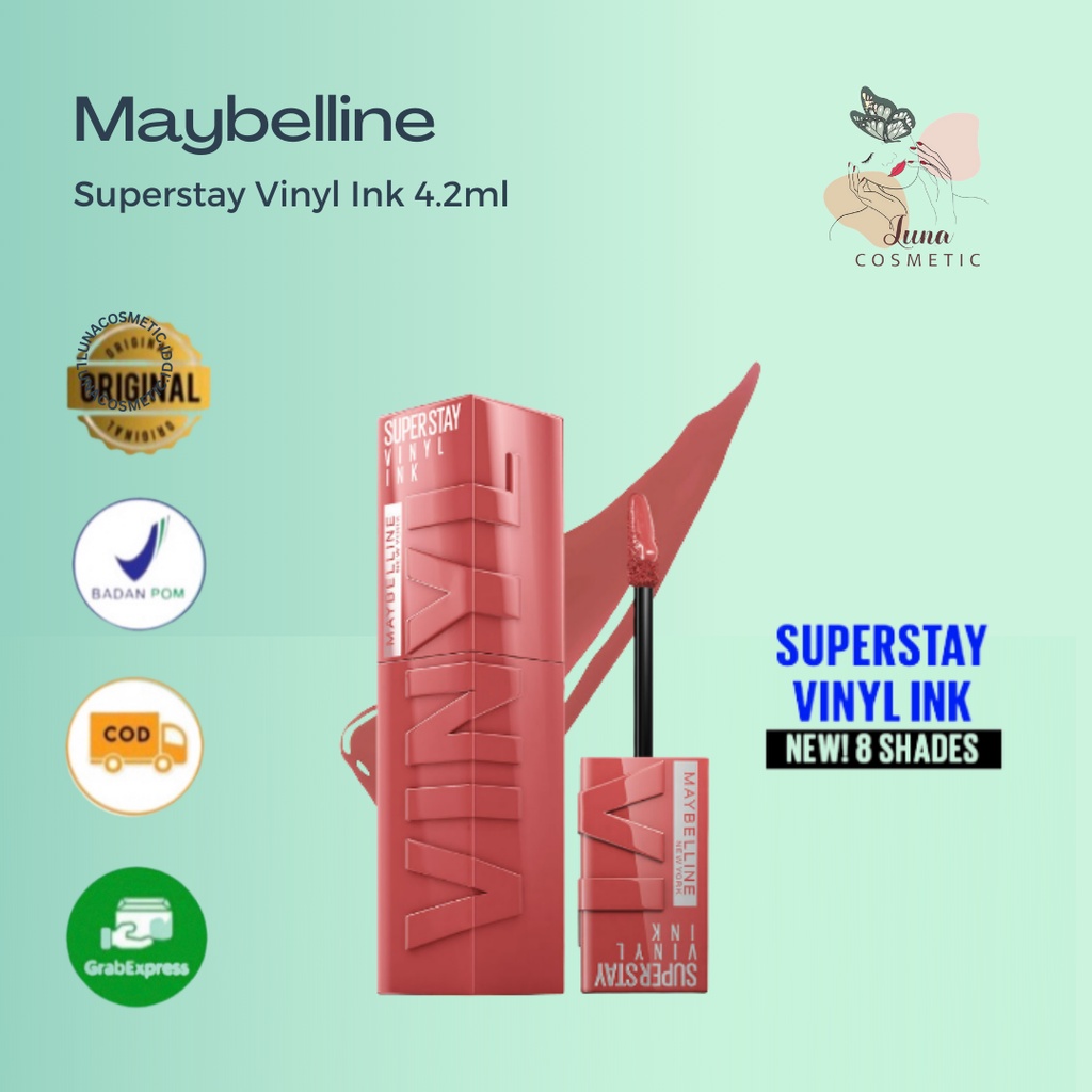 Maybelline Superstay Vinyl Ink 4.2ml - Liquid Make Up Lipcream Viral