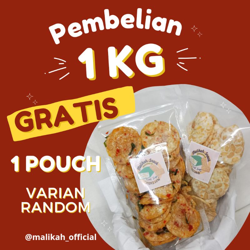 

Keripik Tempe Krispi Aneka Rasa 1 kg