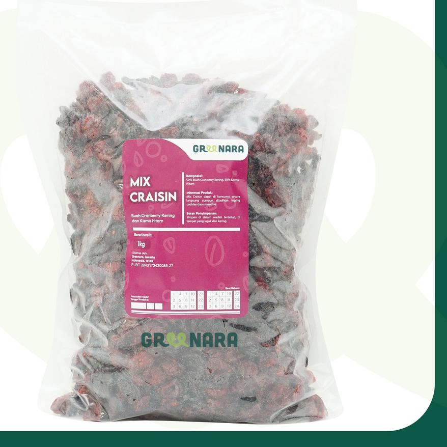 

➹ Greenara Craisin 1Kg / Mix Dried Cranberry dan Raisin ☻