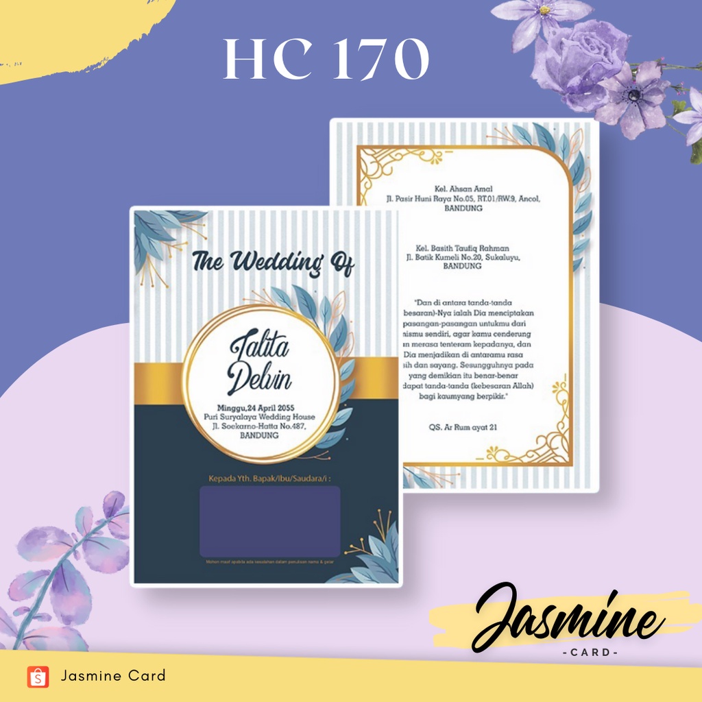 BLANGKO UNDANGAN PERNIKAHAN TERMURAH HC 170