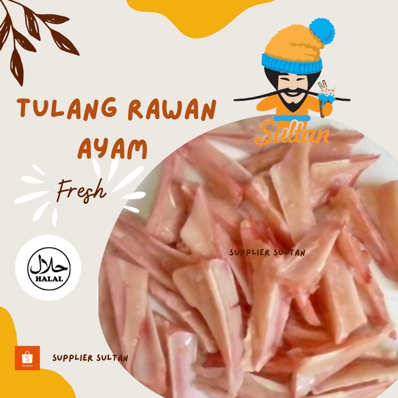 

Tulang Rawan Ayam / Tulang Rangu Ayam fresh 1 Kg