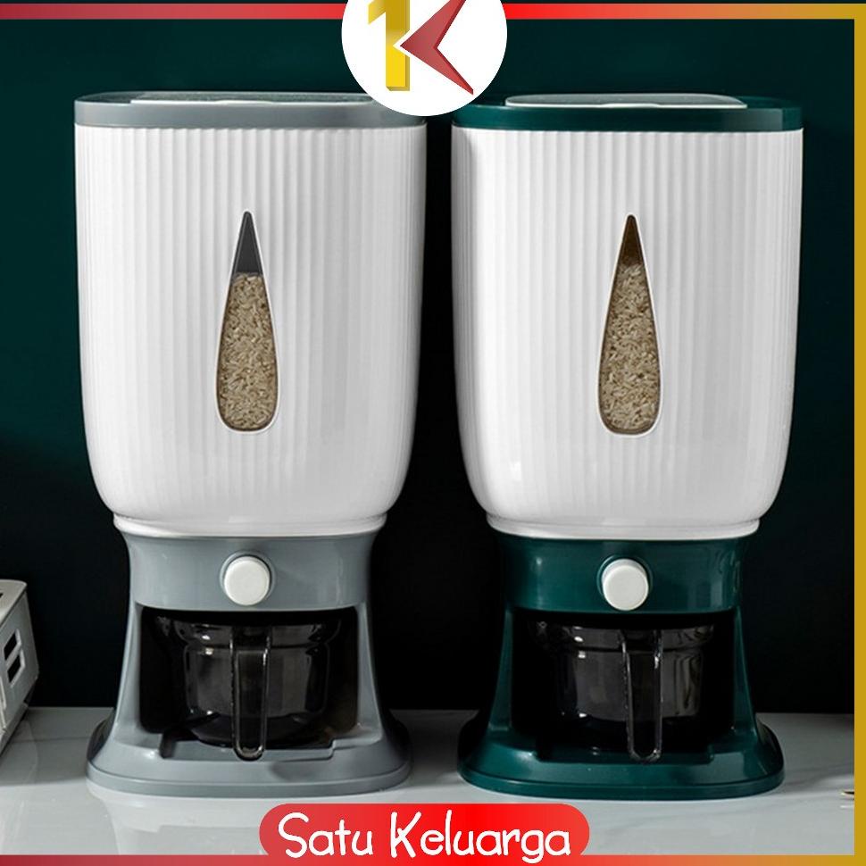 REKOMENDASI SK-C360 Dispenser Beras 10 KG Rice Dispenser Tempat Wadah Penyimpanan Beras Otomatis Ric
