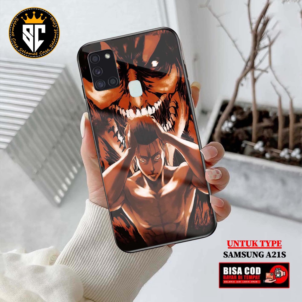 Case Samsung A21S Casing Samsung A21S Selamet Case [AOT] Case Glossy Case Aesthetic Custom Case Anim