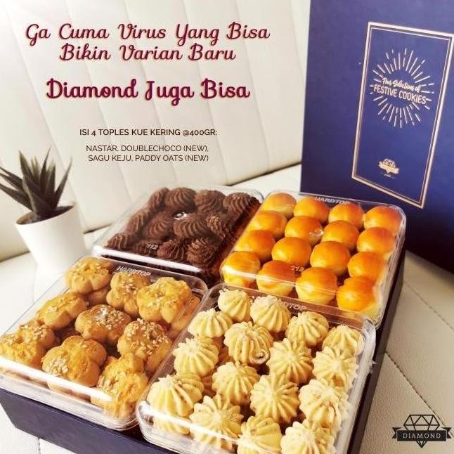 

Kue Kering Festive Diamond Isi 4 Toples Dfg3163163 Siapsediaaa