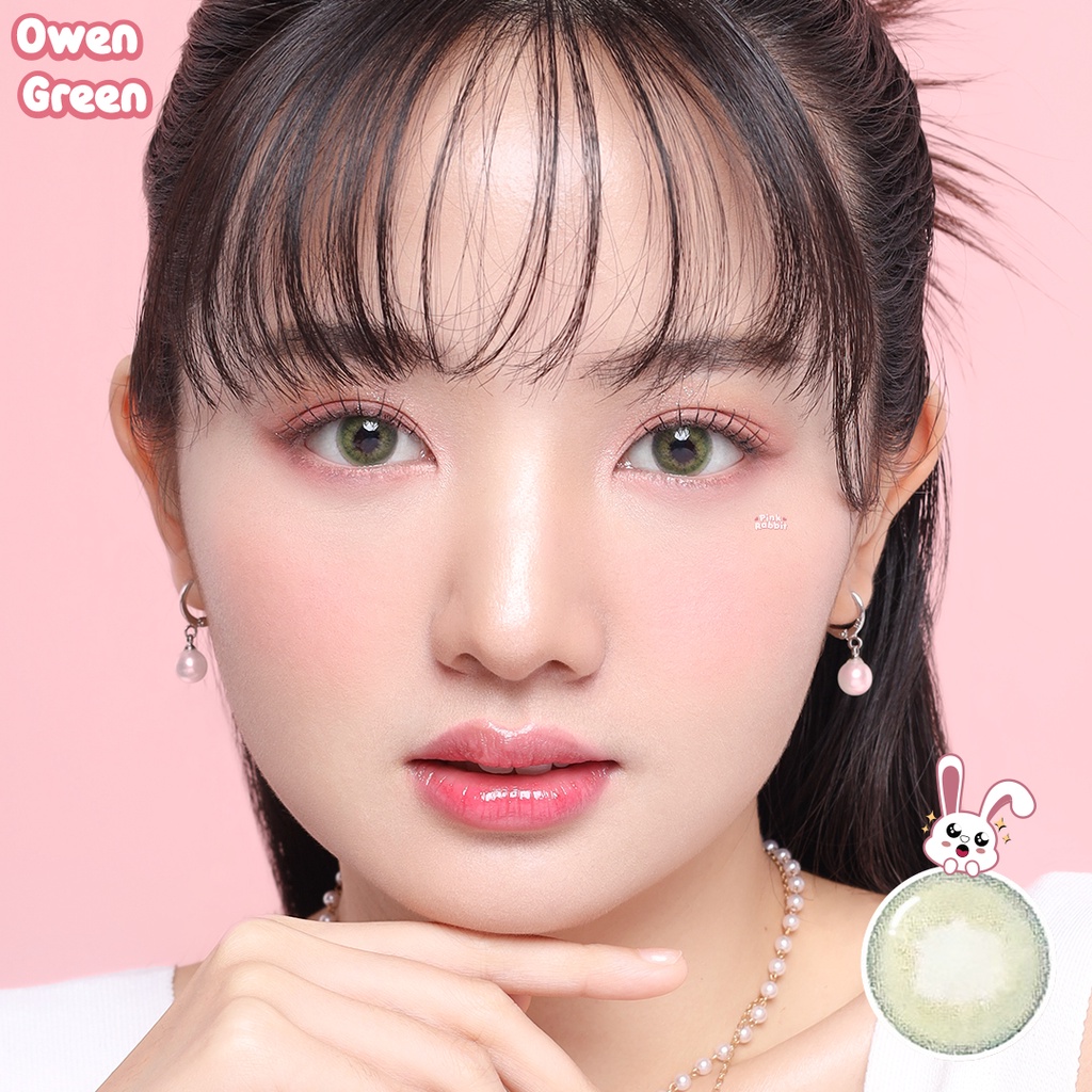 PINKRABBIT Softlens Owen Green (Normal, Minus 0.5 s/d 10.00)