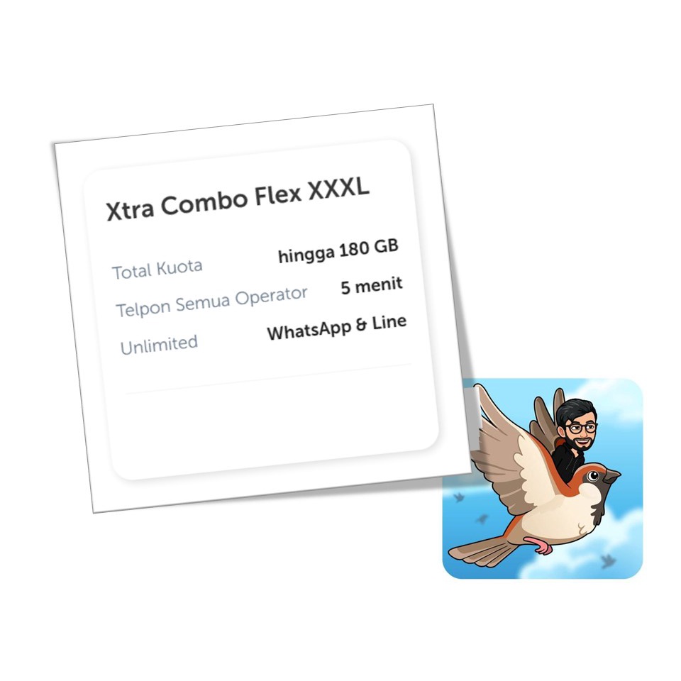 XTRA COMBO FLEX XXXL - KUOTA XL - PAKET DATA XL