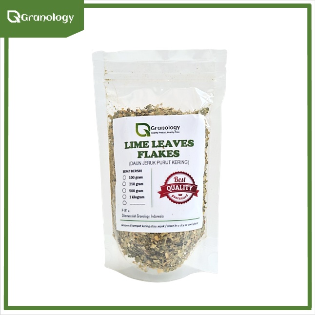 Daun Jeruk Purut Kering / Lime Leaves Flakes (100 gram) by Granology