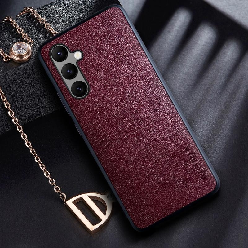 SAMSUNG A34 5G / A54 5G CASE LEATHER CASE AIORIA LEATHER COVER SILIKON SOFTCASE