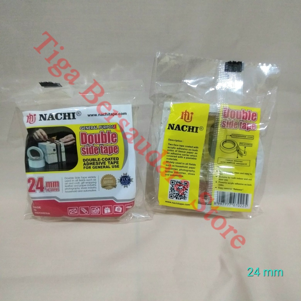 

Double Tape NACHI 24mm x 10 yard bagus kuat