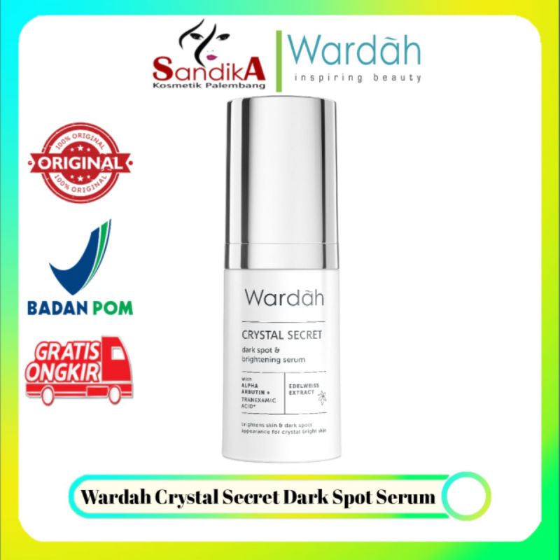 Wardah Crystal Secret Dark Spot &amp; Brightening Serum 20ml (100% Original)