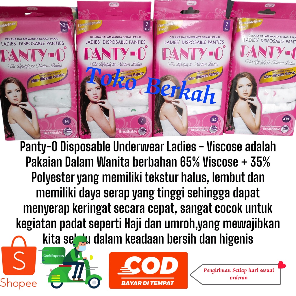 Celana dalam sekali pakai  PANTY-0  cewe dan Tor cowo 1 pak isi 7 asli original