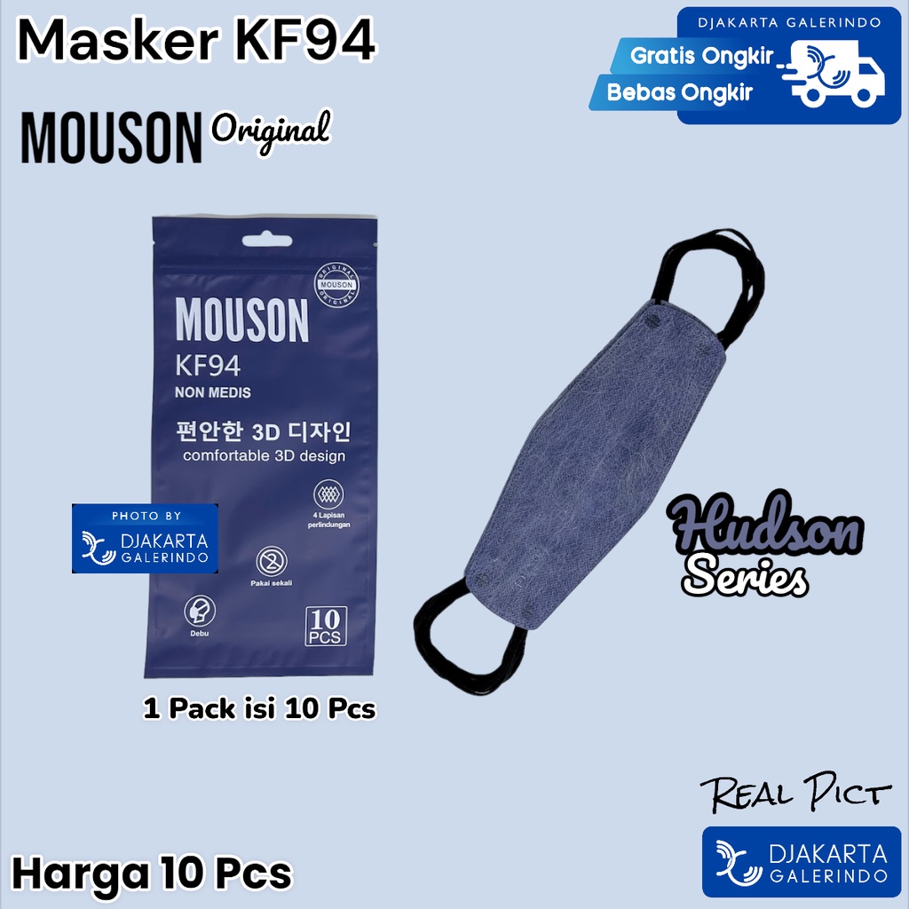 Masker MOUSON KF94 4Ply original isi 10Pcs