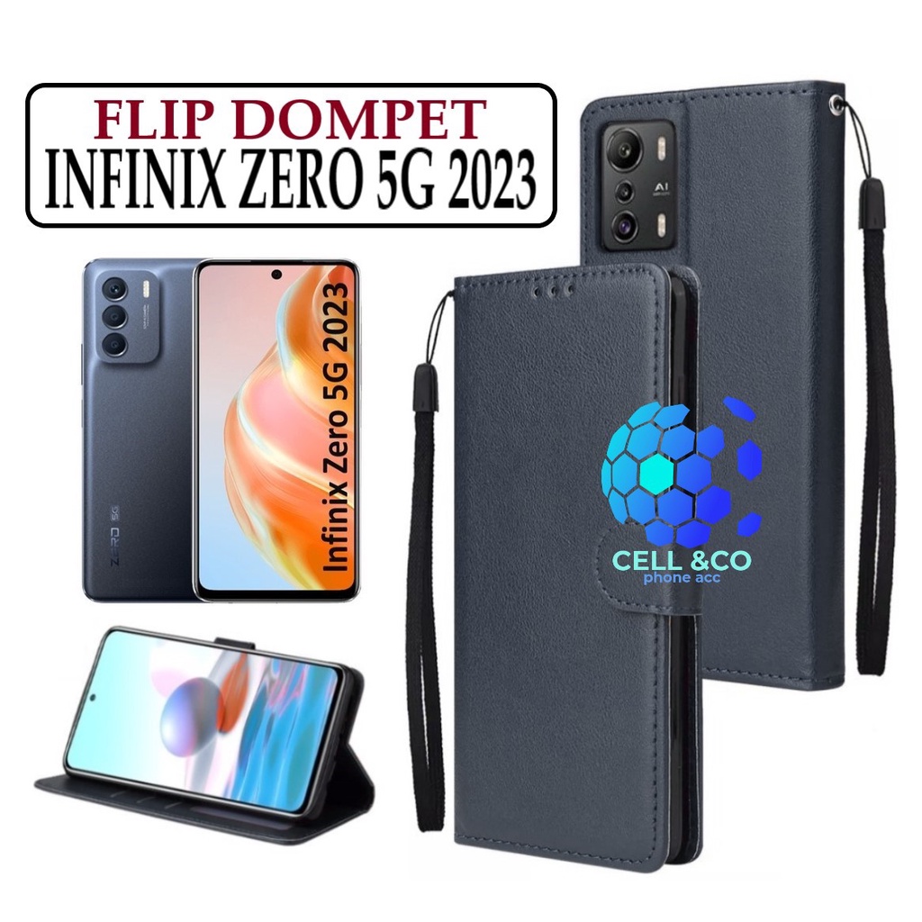 FLIP COVER INFINIX ZERO 5G 2023 LEATHER WALLET PREMIUM FLIP CASE BUKA TUTUP KESING HP CASING FLIP CASE WALLET INFINIX ZERO 5G 2023