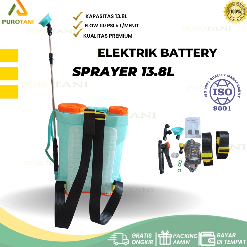 Tengki Semprot Sprayer Elektrik SULTAN Premium 110psi 13.8L