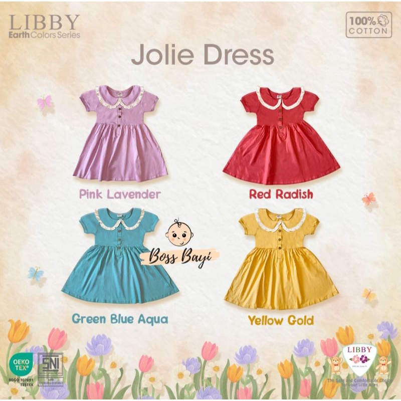 LIBBY - Jolie Dress / Dress Anak Perempuan Kerah Ruffle