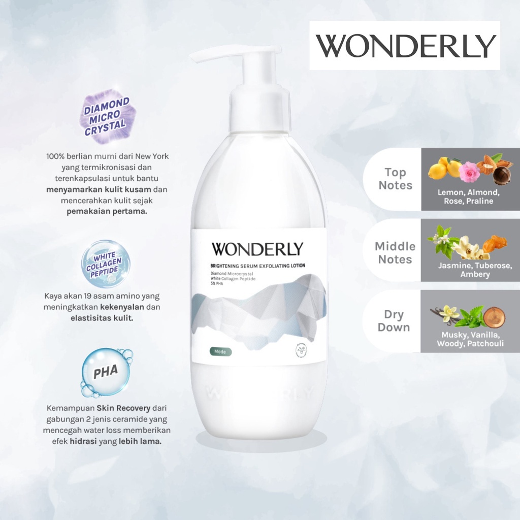 Wonderly Brightening Serum Exfoliating Lotion Mode 300ml