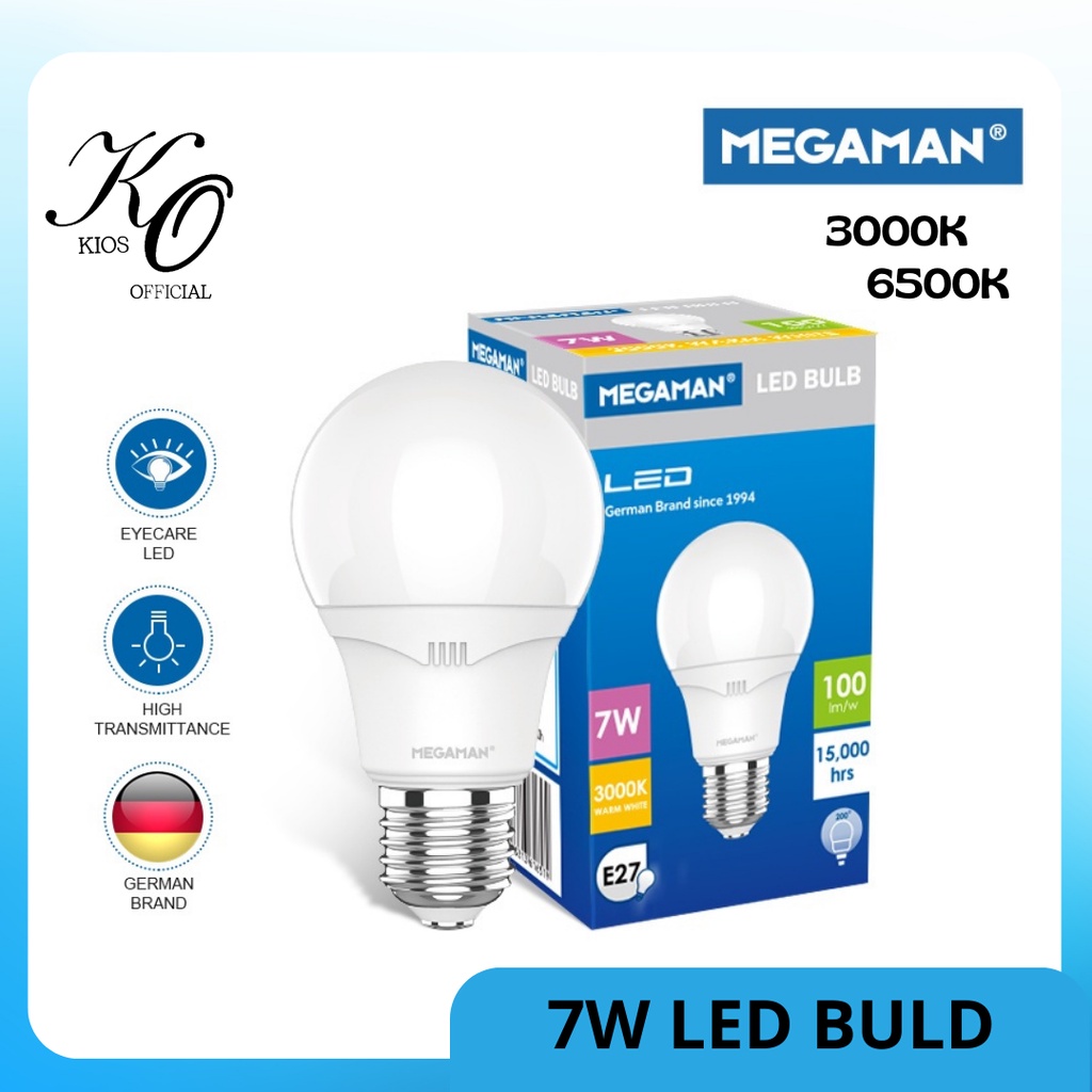 Megaman Lampu Bohlam LED YTA60Z4 Fitting E27 7W / White / Yellow