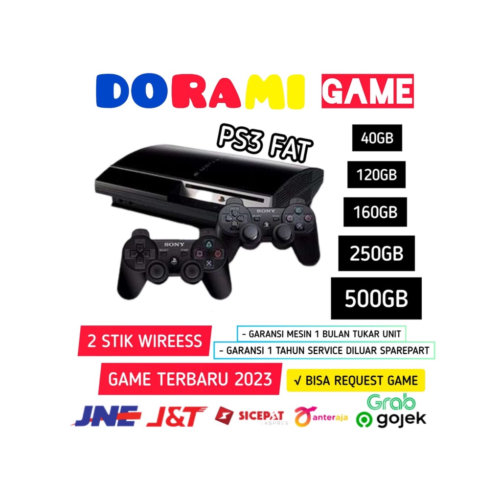 PS3 FAT 500 GB CFW MULTIMAN FULL GAME TERBARU