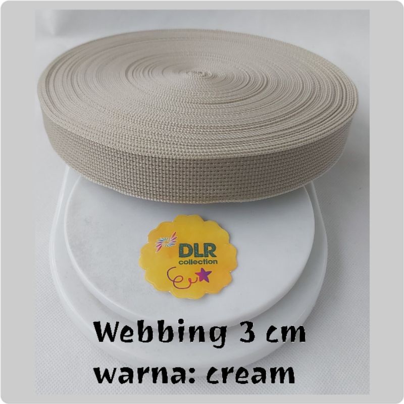 Tali Webbing bisban tas lebar 3 cm