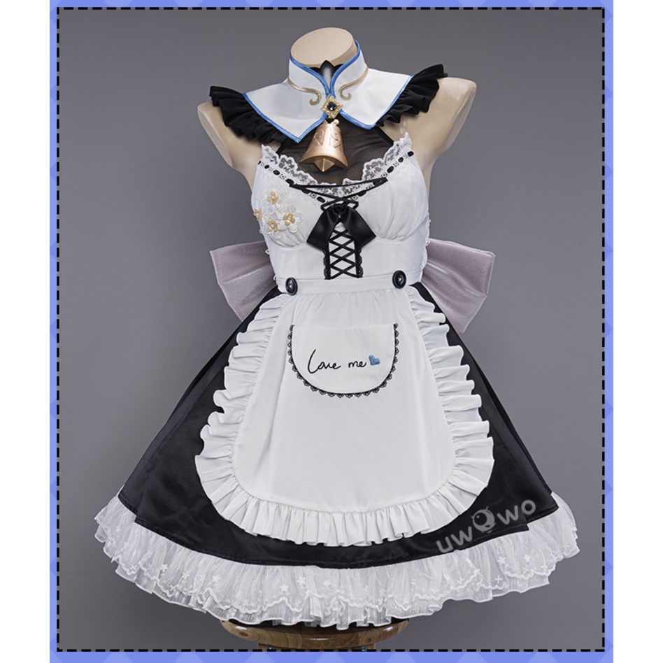 PRE-SALE UWOWO Ganyu Cosplay Game Genshin Impact Fanart Ganyu Cocogoat Milk Maid Cosplay Costume Role Play Outfit