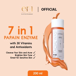 Image of dr. Erna 7 in 1 Papain Enzyme Facial Wash with 3X Vitamins and Antioxidants – er-1 by dr Erna Purnamasari 200 ml