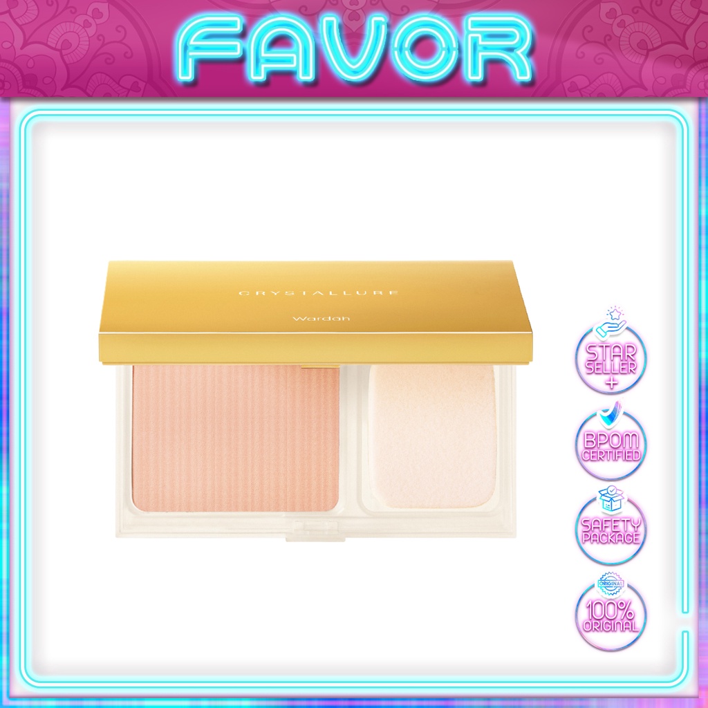 Wardah Crystallure Precious Luminizing Silk Powder Foundation 12 Gr - Bedak