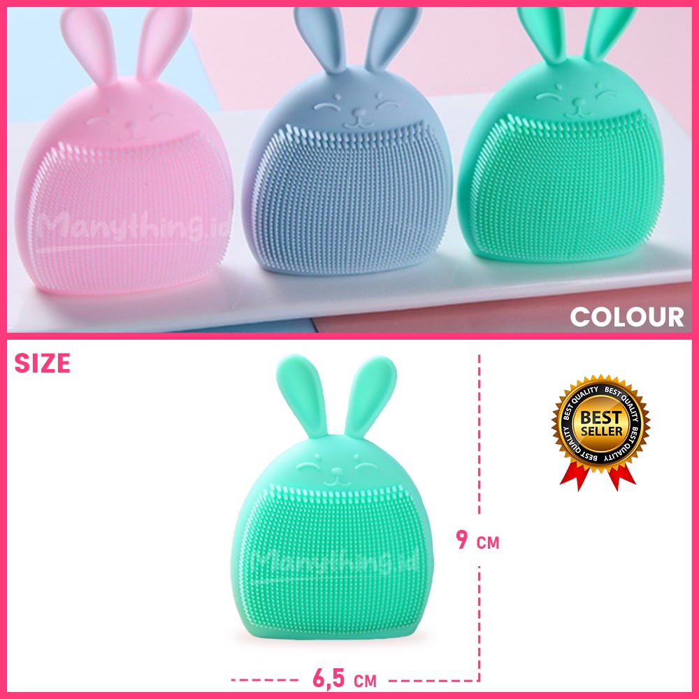 SPON SIKAT WAJAH / SPONS PEMBERSIH WAJAH SILICONE RABBIT / SPONS SILICONE RABBIT MURAH