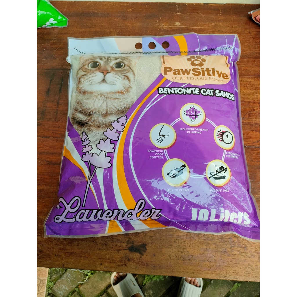 Pasir Kucing Pawsitive 10 Liter - Cat Litter Gumpal Wangi Pawsitive