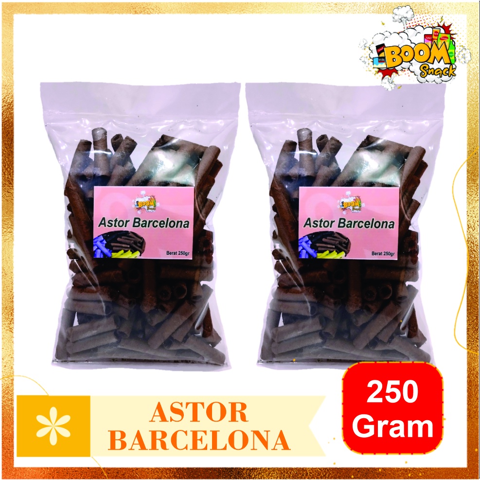 Astor Barcelona Wafer Roll Barcelona Kemasan 250 Gram