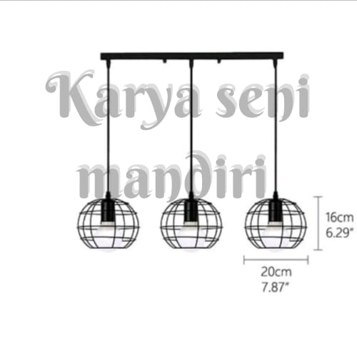 lampu gantung dudukam plafon cabang panjang