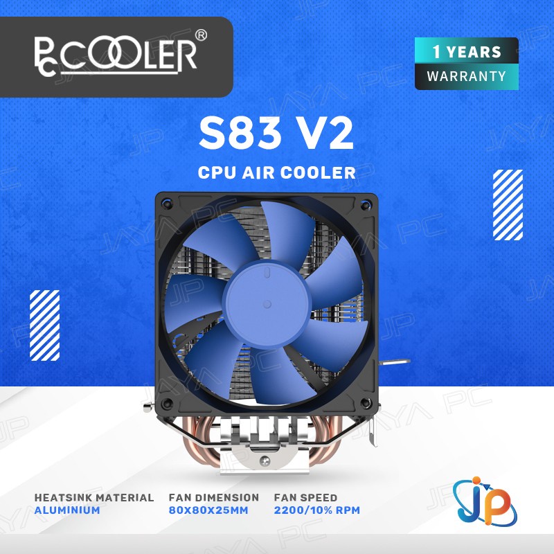 PCCOOLER S83 V2 - Tower CPU Air Cooler Fan