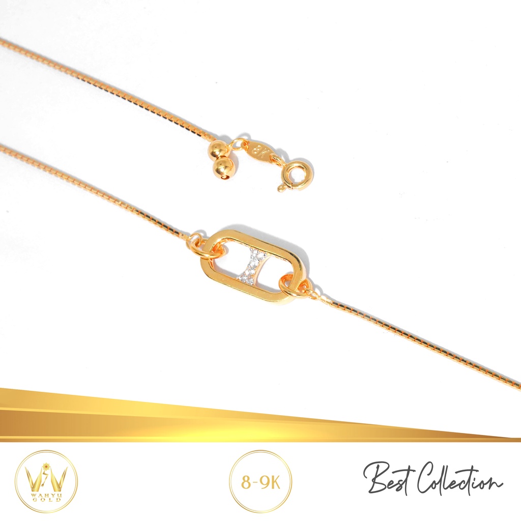 GELANG EMAS MAS 8K-9K PERHIASAN AKSESORIS WANITA EMAS WAHYU REDJO GL89OK14 I41