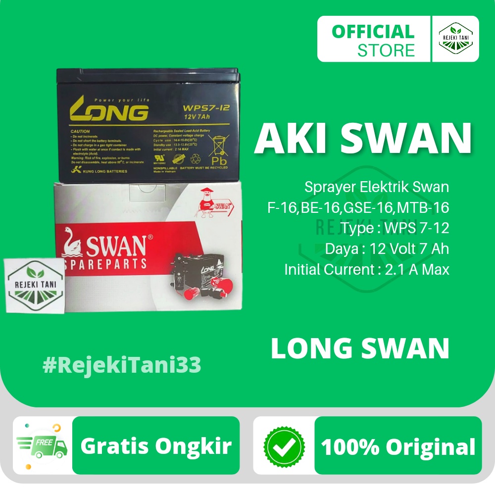 AKI SPRAYER ELEKTRIK SWAN / AKI ORIGINAL  SPRAYER ELEKTRIK SWAN / ACCU ORIGINAL SWAN / BATTERY SPRAY