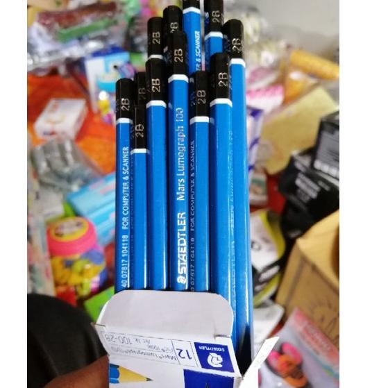 

Best Seller pensil 2B staedler mars Lumograph 1lusin