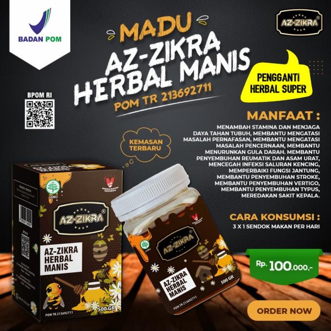 

Madu AzZikra / Madu Super Az-Zikra 500gr herbal manis mer03