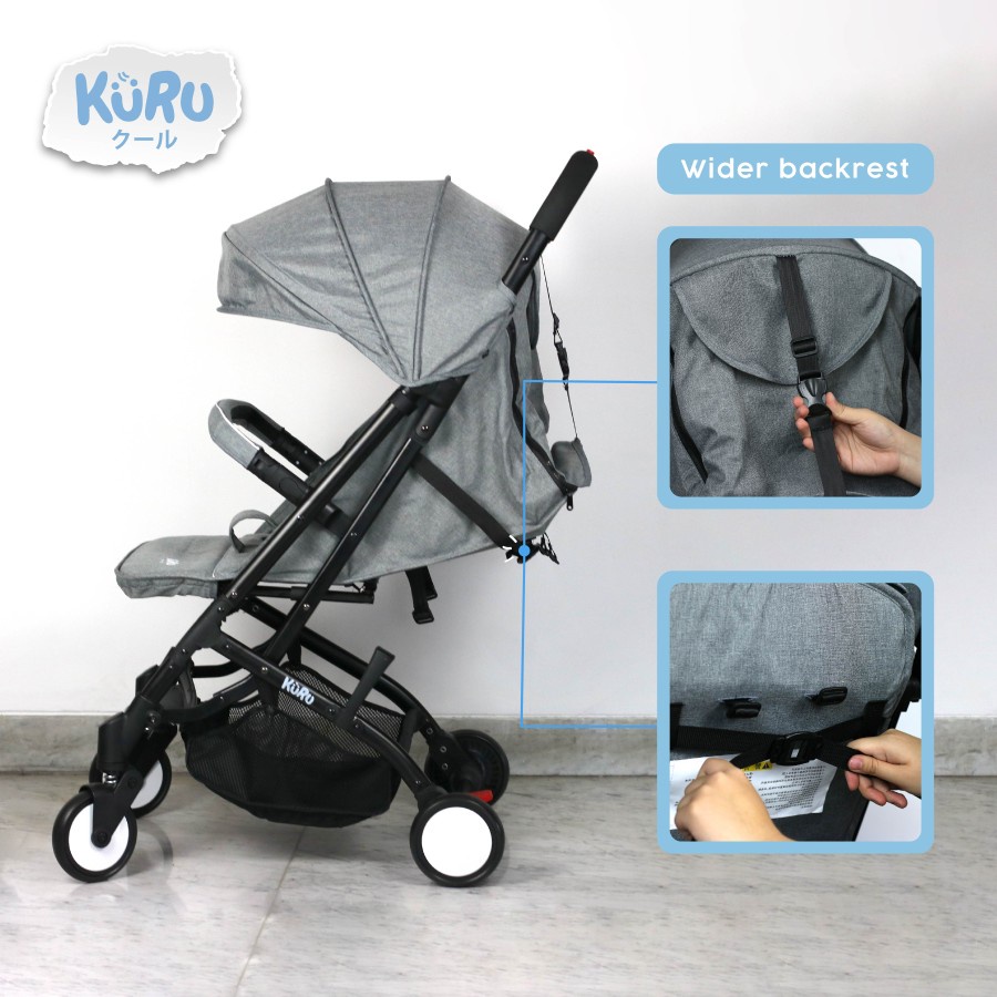 KURU Lite Compact Cabin Size Baby Stroller | Kereta Dorong Bayi