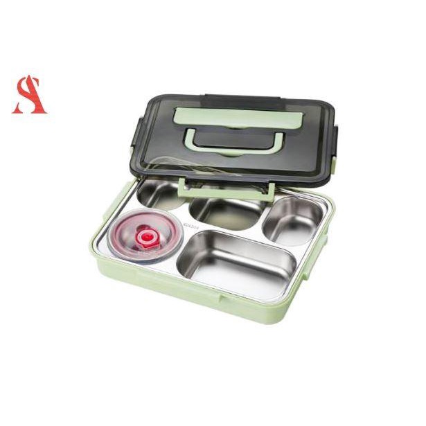 Lunch Box Kotak Makan 5 Sekat Stainless/Kotak Makan Sekat