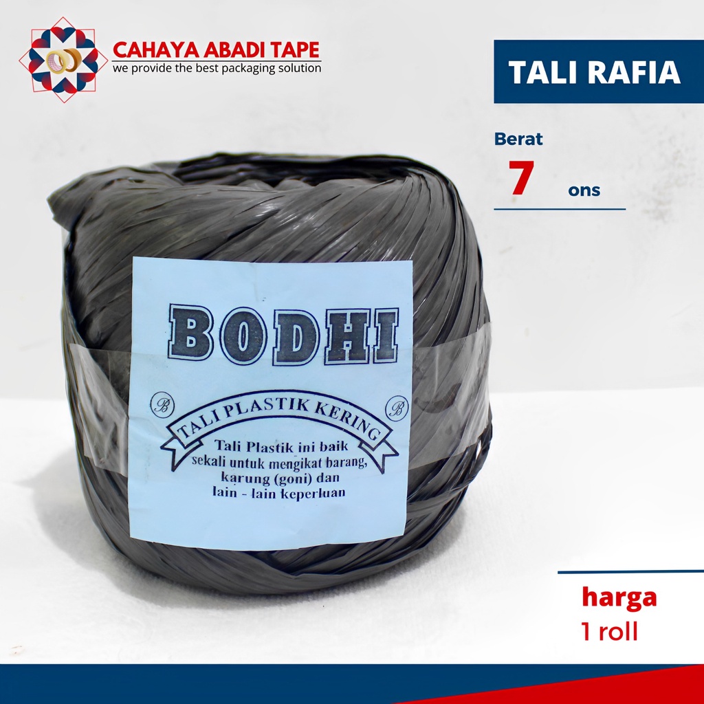 

TALI RAFIA BODHI 7ONS PER ROLL HEMAT DAN KUAT