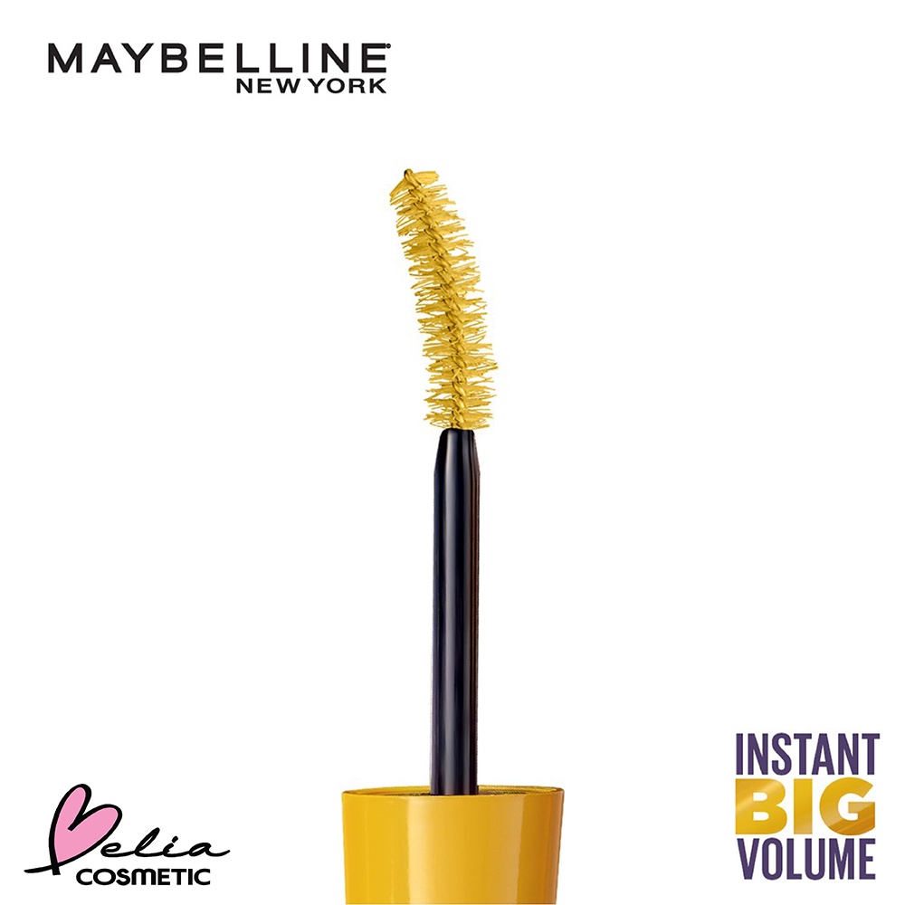❤ BELIA ❤ Maybelline Volum Express The Colossal Waterproof Mascara Make up - Black (Dengan Kolagen Formula) | BPOM