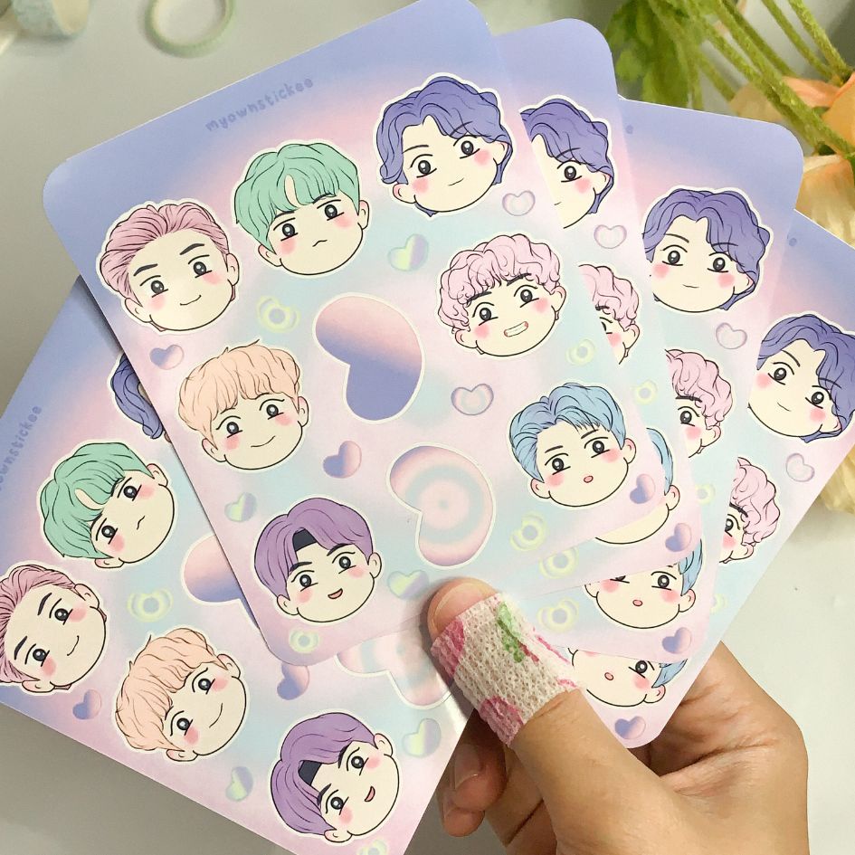 

Myownstickee - BTS sticker sheet