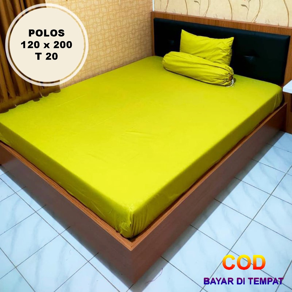 ✅COD Set Sprei Seprei 120x200 Dan 2 Sarung Bantal Guling Homemade Katun Embos Perlengkapan Dekorasi Kamar Rumah Aneka Warna Polos Terbaru