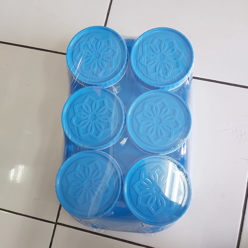 DM - Toples + Nampan Baki 7in1 Motif New Osaka Isi 7 Set Lebaran Plastik BPA Free Food Grade