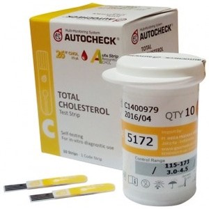 Strip Autocheck Kolesterol / Strip Colesterol Autocheck / Strip Kolesterol isi10 pcs Autocheck