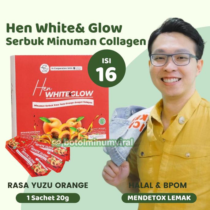 Minuman Kolagen Pemutih White & Glow DNA Salmon L Glutathione Dr Hen jin04