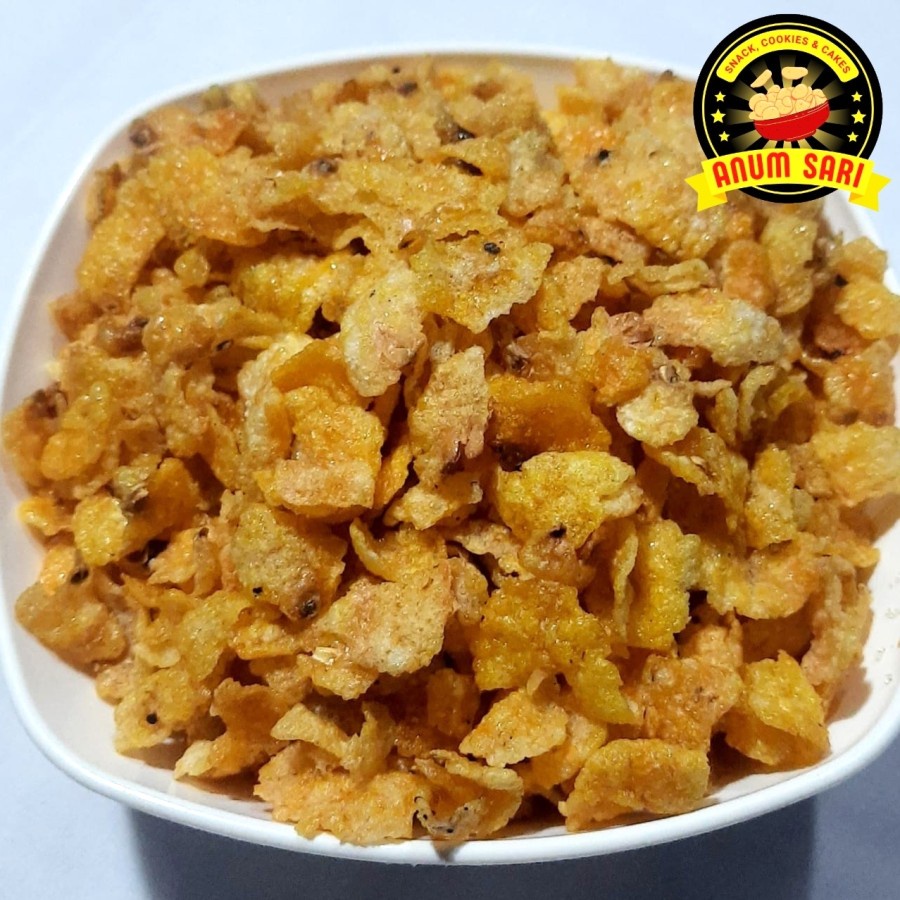 

1 Kg Keripik Jagung Geprek Pedas Gurih - Anum Sari