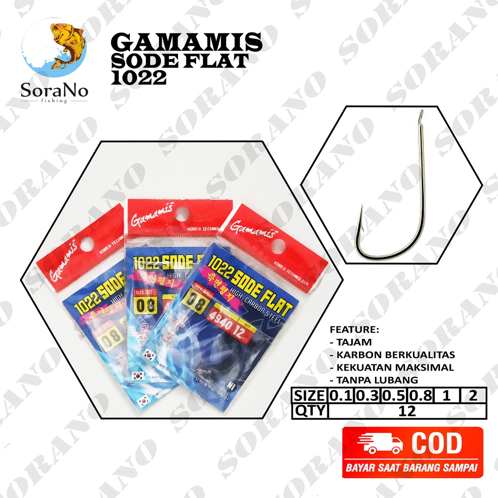 KAIL PANCING WADER UCENG MICRO FISHING GAMAMIS SODE FLAT 1022 UKURAN  0,1  0,3  0,5  0,8  1  2