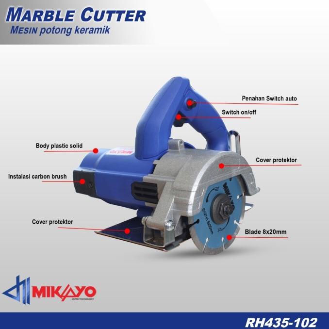 Mesin Potong Keramik Granit 4Inch Ryu Marble Cutter Rmc 110-2