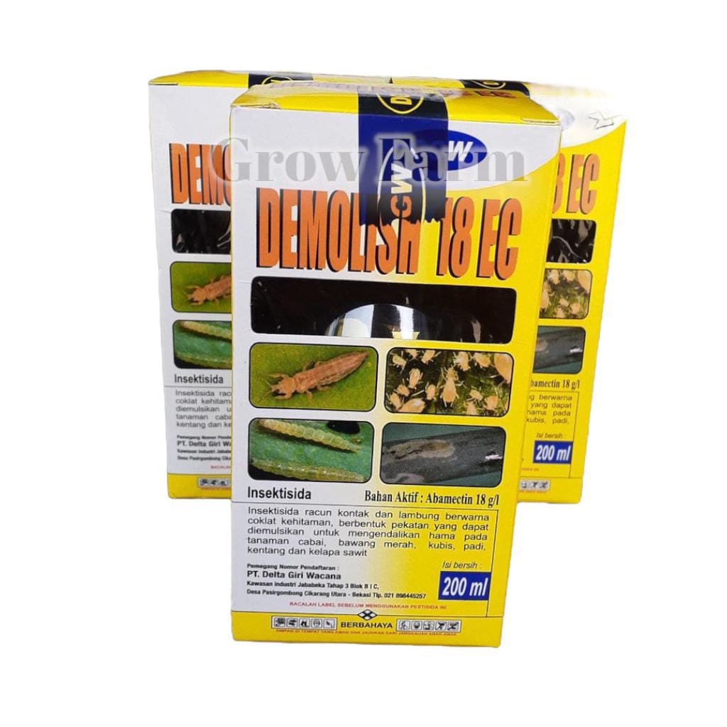 Insektisida Demolish 18 EC 200ml Abamektin Demolish