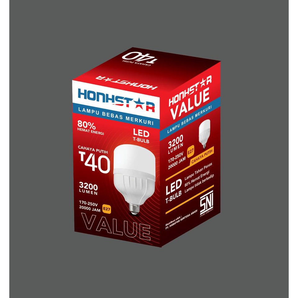 LAMPU LED HONHSTAR KAPSUL 5W 10W 15W 20W 30W 40W