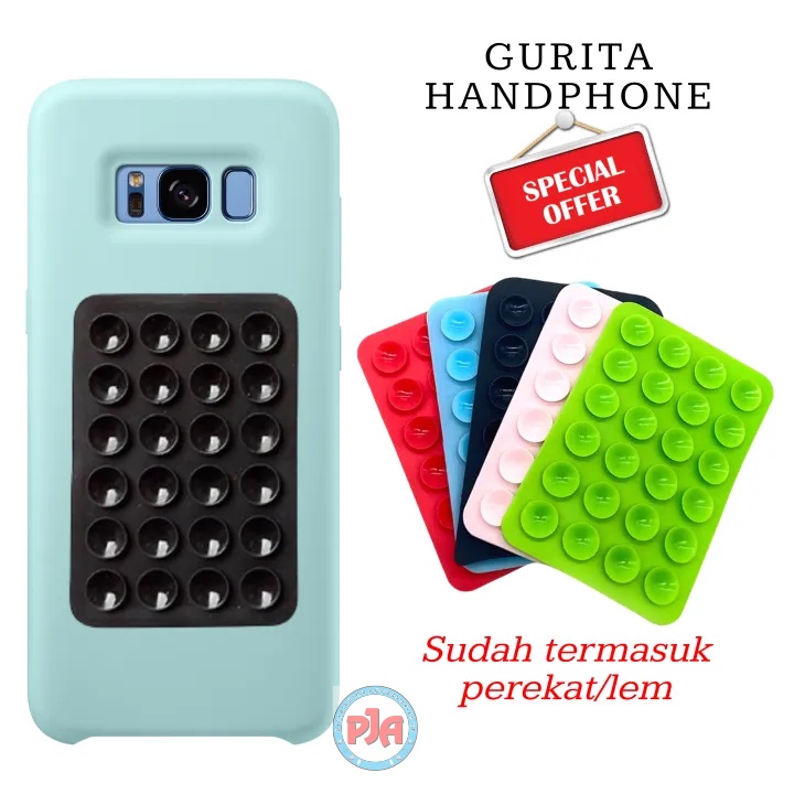 Tentakel Holder Gurita Hp Motor Mobil Universal 24 Tentakel 3M Perekat Warna Warni